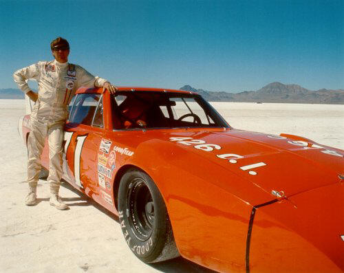 Bobby Isaac setting records at the bonneville Salt Flats in the early 70's