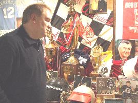 Darel Jr. with Dad's Trophies