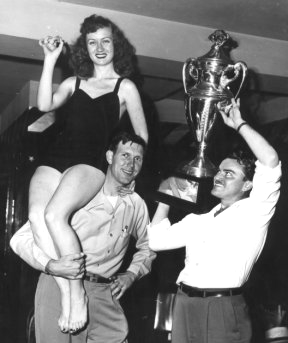 Bill France with the trophy girl. Who got the best deal????