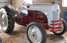 Lloyd's favorite . .. . his tractor
