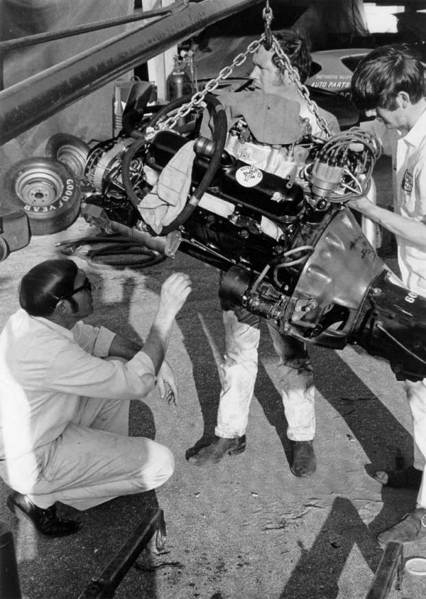 Installing the 305  - Rossi on left