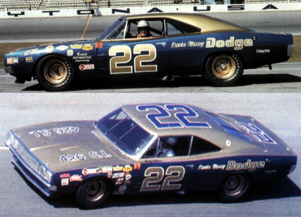 #22 Bobby Allison Brooks Massey 1969 Dodge Charger 500 1969 Daytona 500. Owner Mario Rossi. 