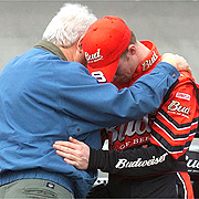 A prayer with Dale Jr. before race at Rockingham