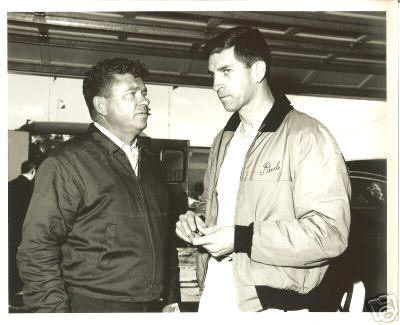 Joe Weatherly (L), Goldsmith (R)